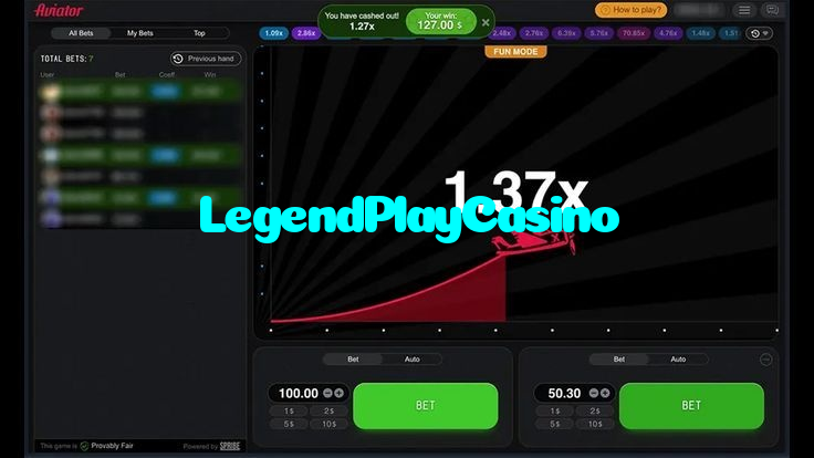 available types of LegendPlayCasino bet including pre-match live express and system bets